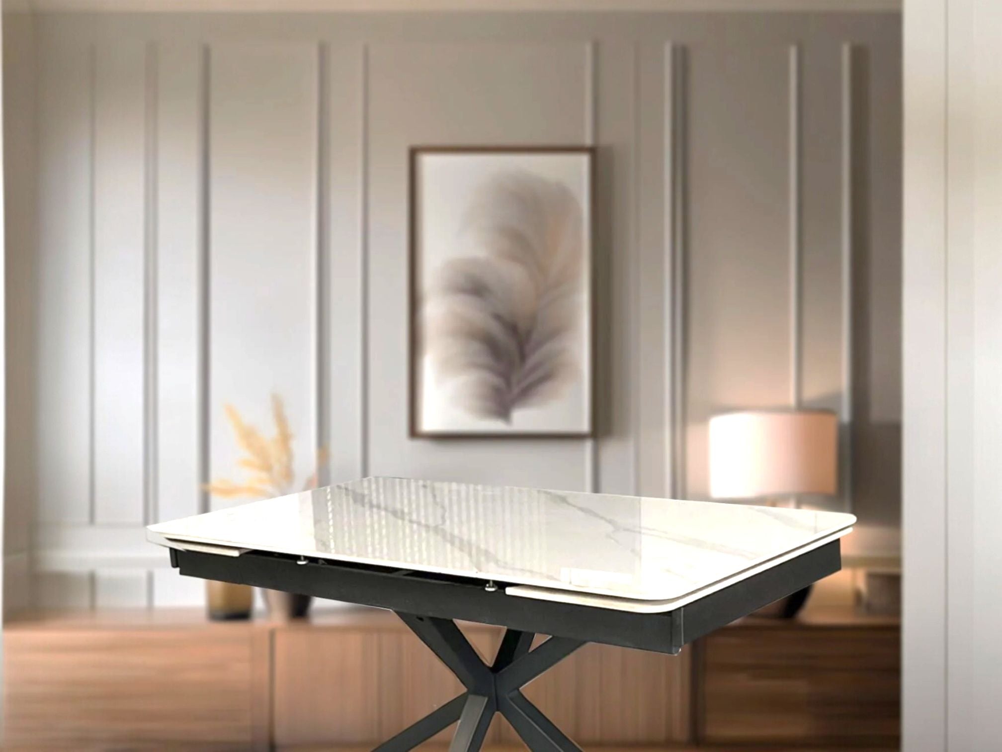 SAVONA BEECH WITH 6 VENEZIA CREAM  CHAIRS DINING SET