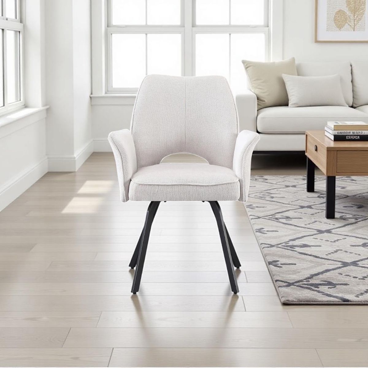 SAVONA BEECH WITH 6 VENEZIA CREAM CHAIRS DINING SET