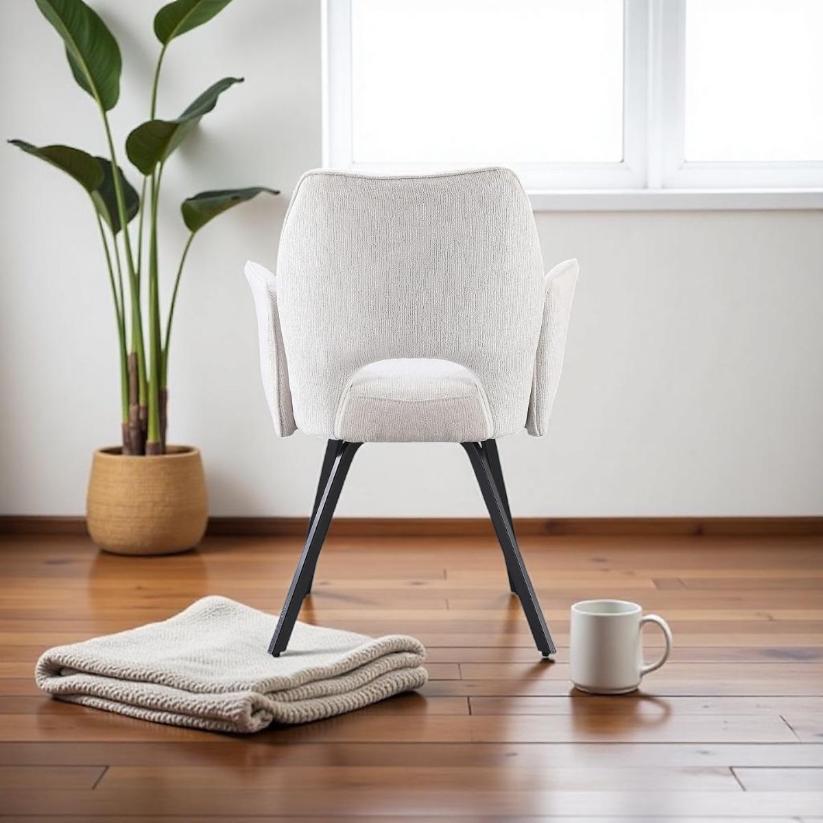 SAVONA BEECH WITH 6 VENEZIA CREAM CHAIRS DINING SET