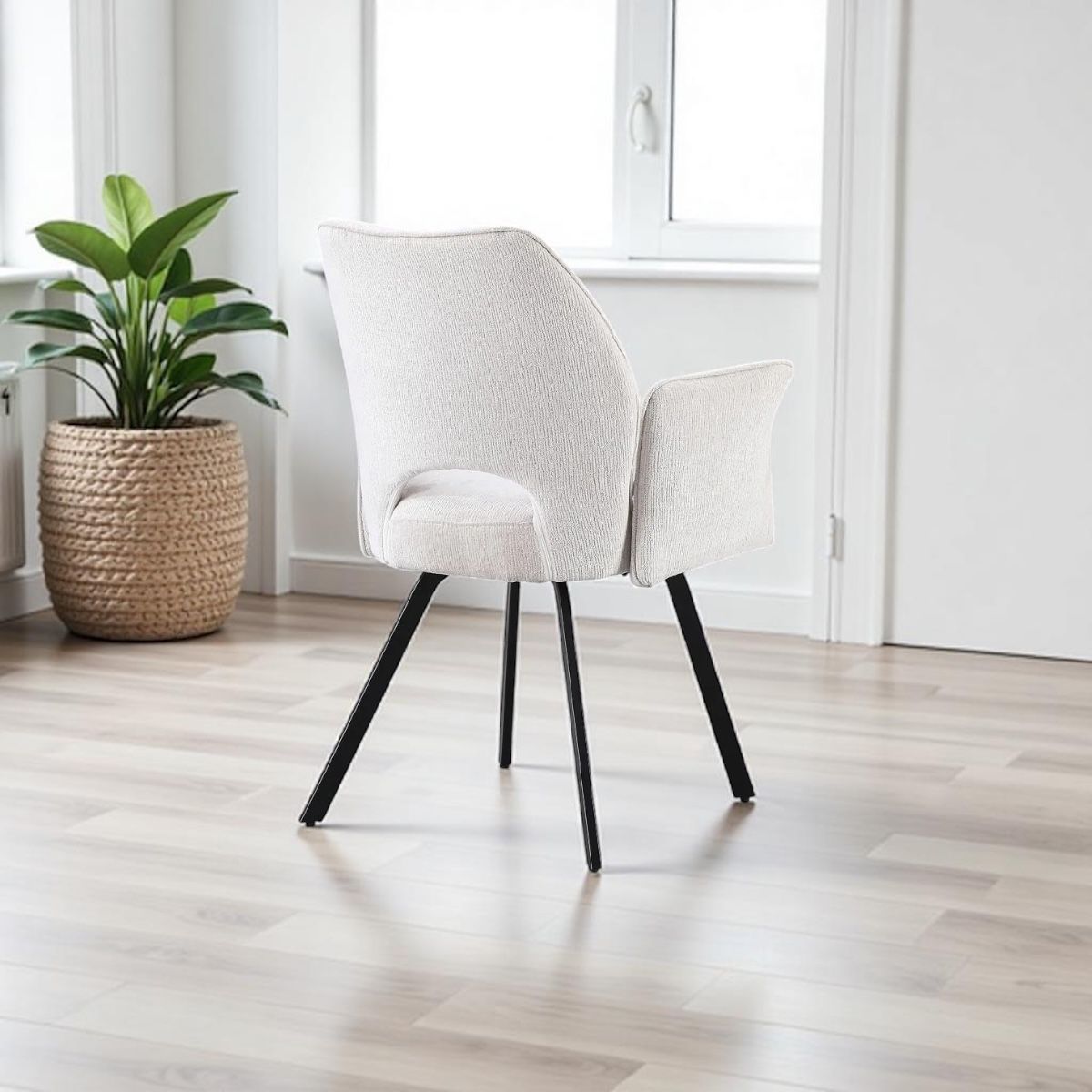 SAVONA BEECH WITH 6 VENEZIA CREAM CHAIRS DINING SET