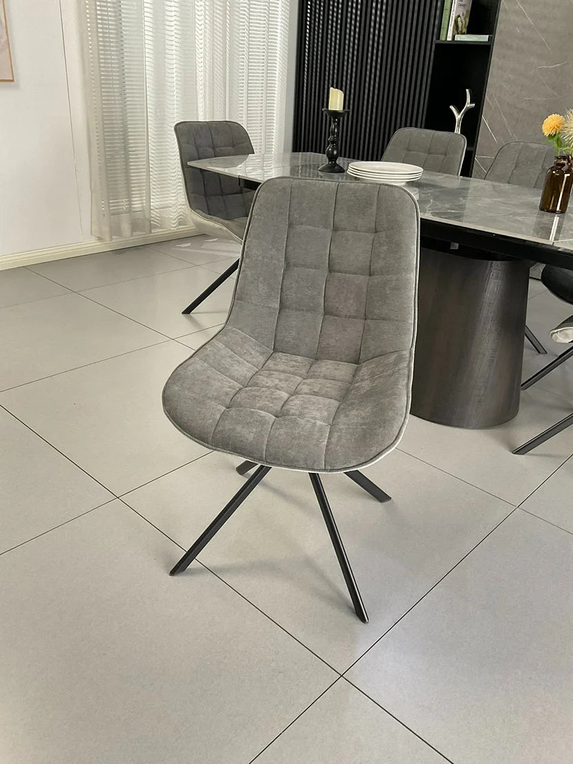 LARKIN SPIN X2 GREY DINING CHAIR