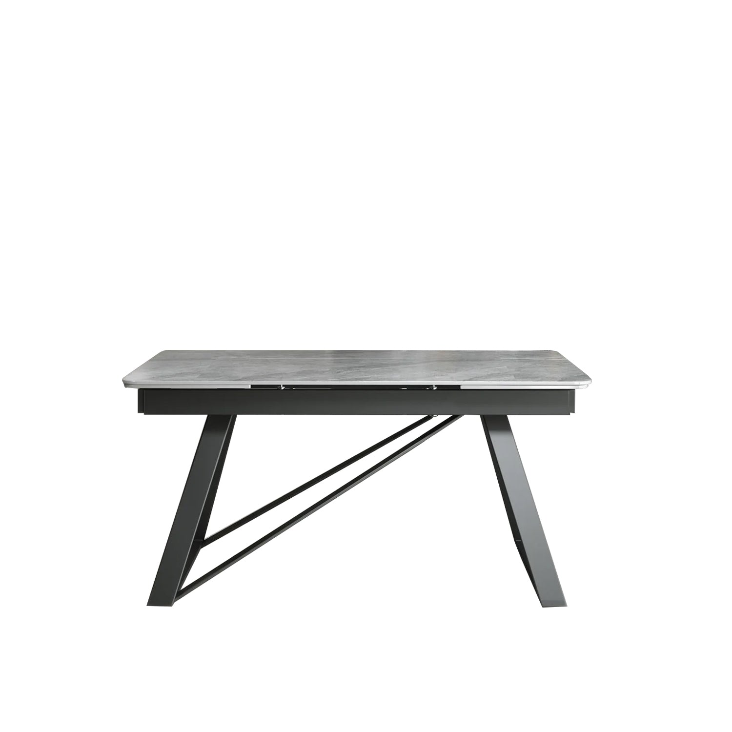 DS-22 .VICENZA TABLE WHITE WITH 6 LARKIN SPIN GREY