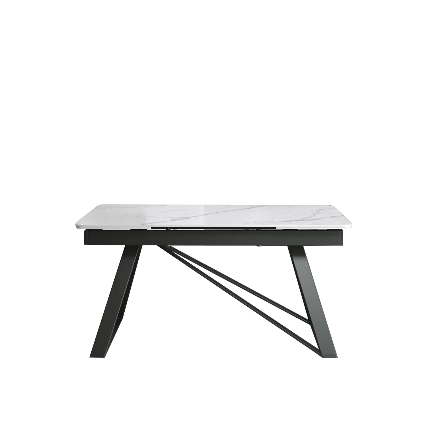 DS-21 .VICENZA TABLE WHITE WITH 6 LARKIN SPIN 2 TONE