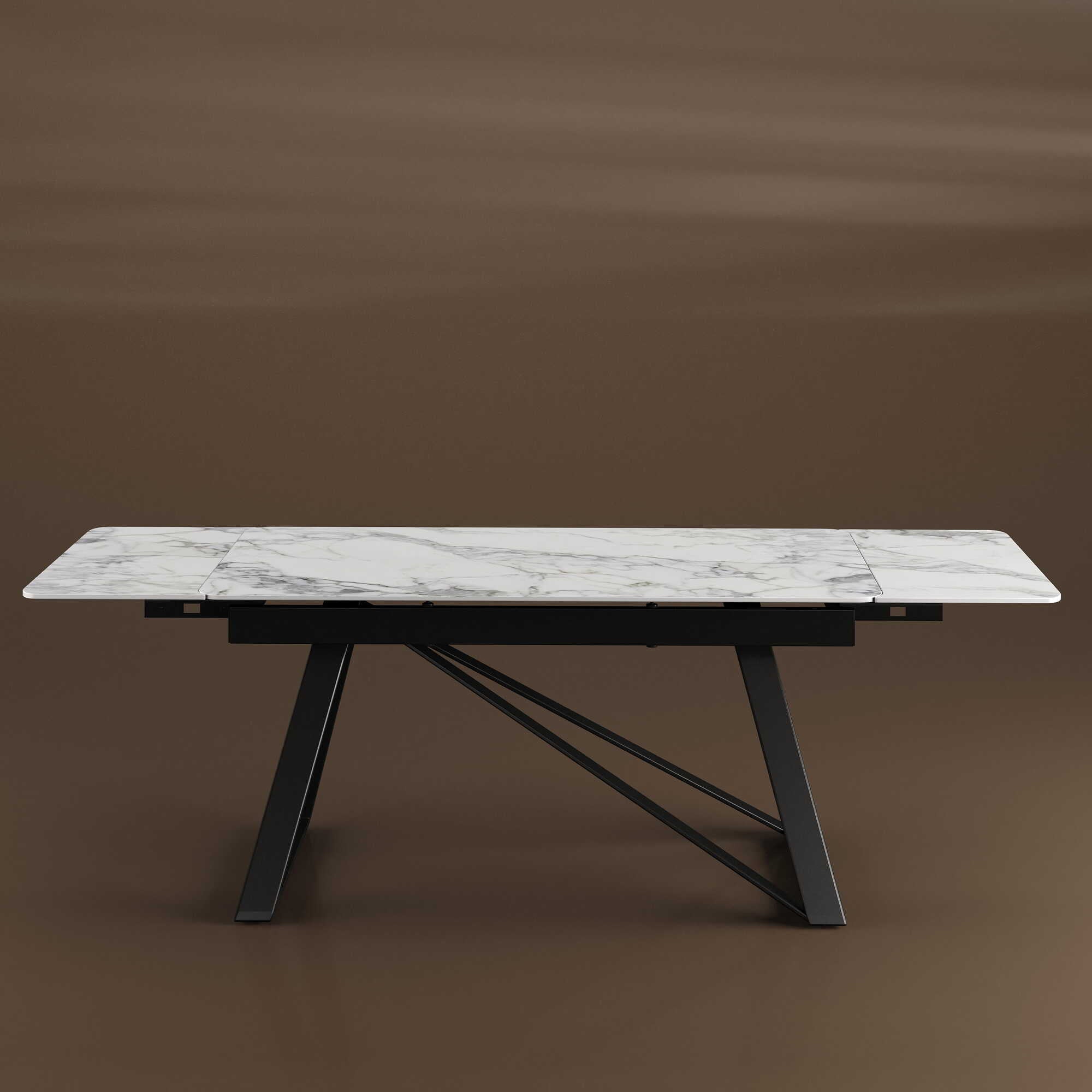 DT-8 .VICENZA EXTENDABLE  TABLE WHITE