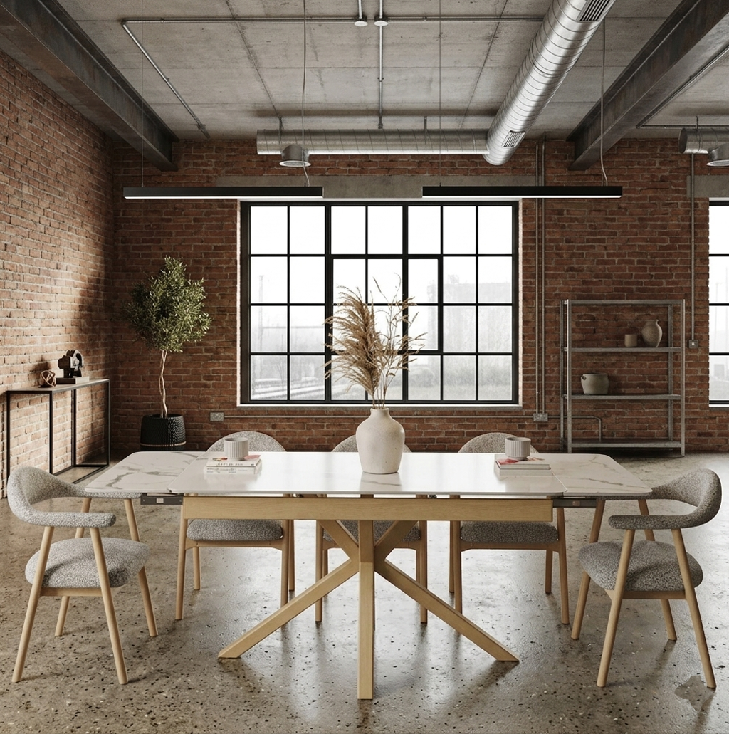 DT-15 .SAVONA WOOD TABLE WHITE