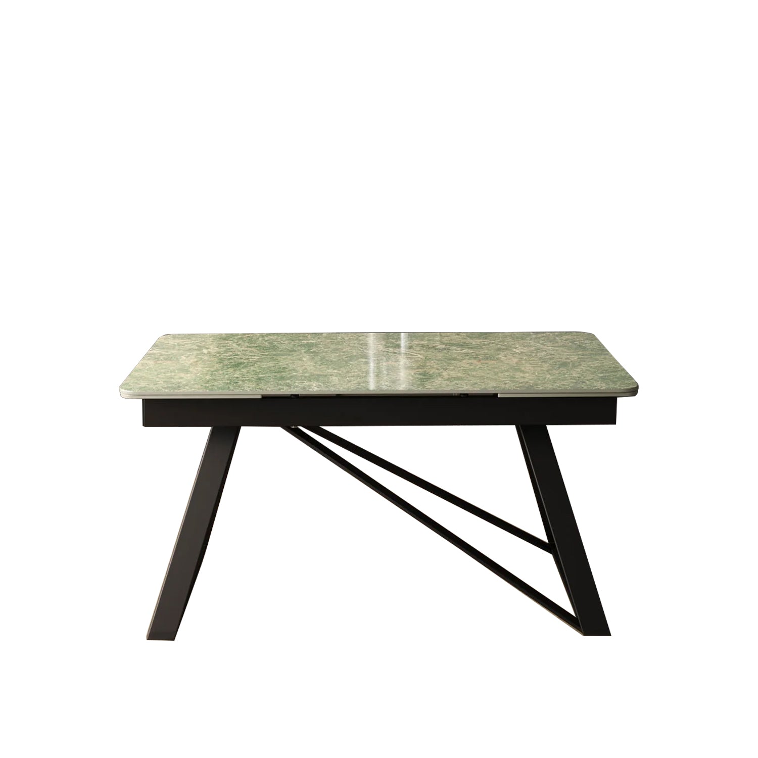 DS-23 .VICENZA TABLE GREEN WITH 6 BRUTUS GREEN CHAIR