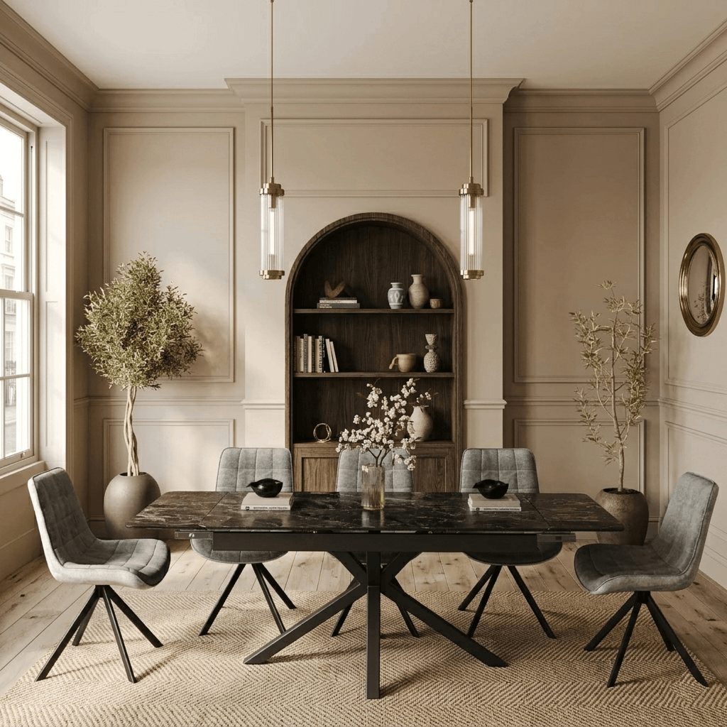 DT-16 .SAVONA TABLE BLACK LARGE