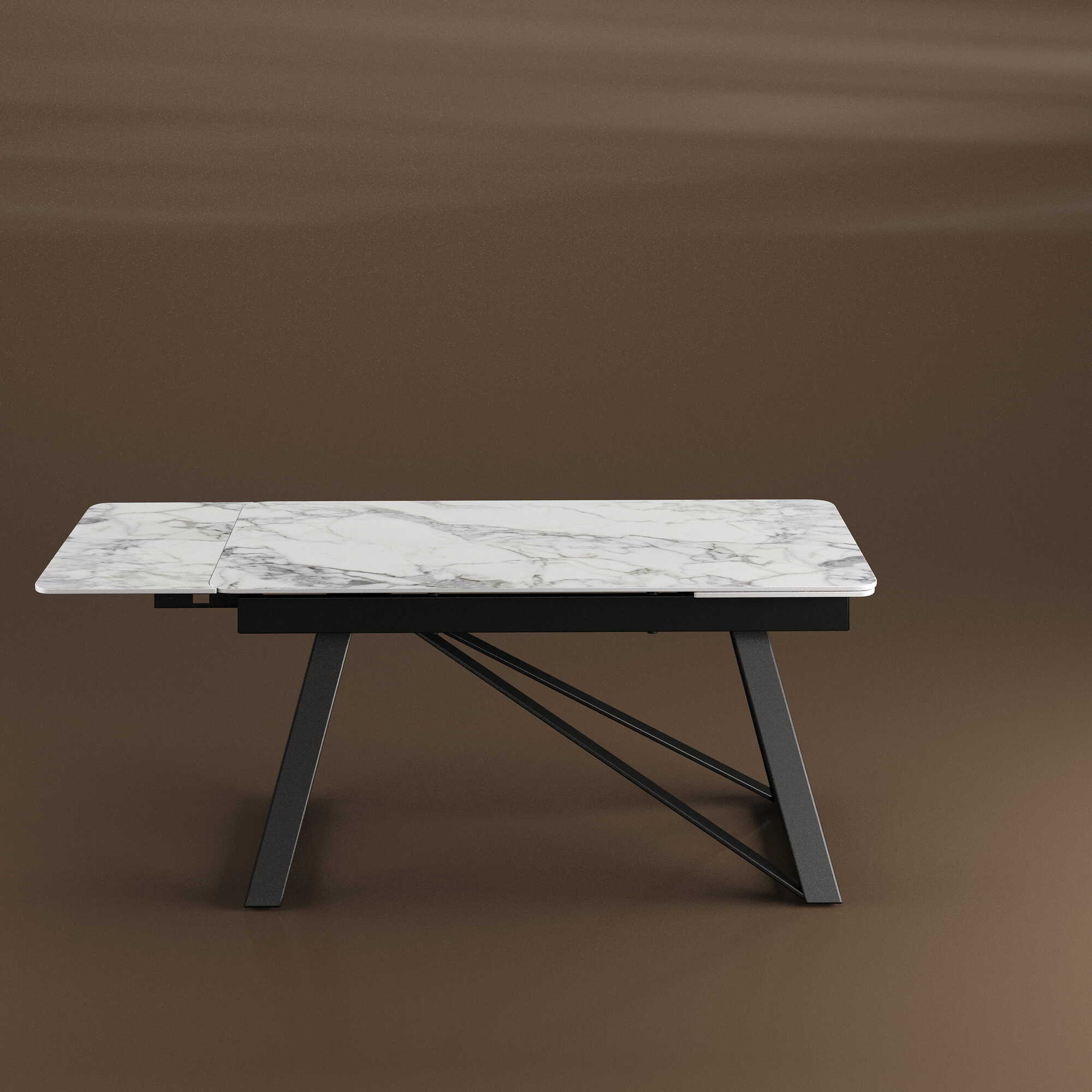 DT-8 .VICENZA EXTENDABLE  TABLE WHITE