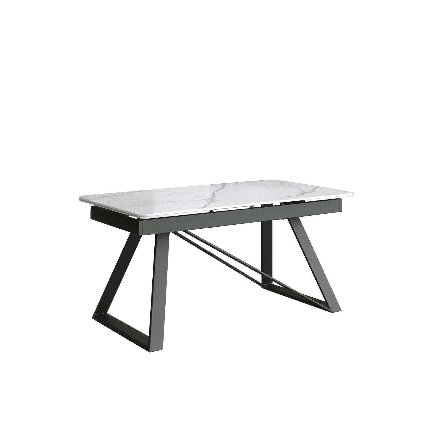 DS-21 .VICENZA TABLE WHITE WITH 6 LARKIN SPIN 2 TONE