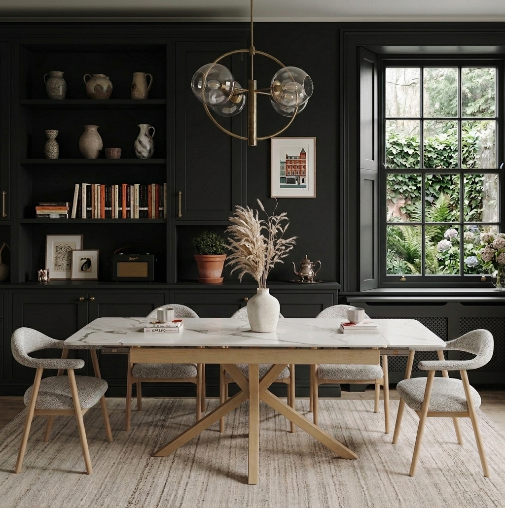 DT-15 .SAVONA WOOD TABLE WHITE
