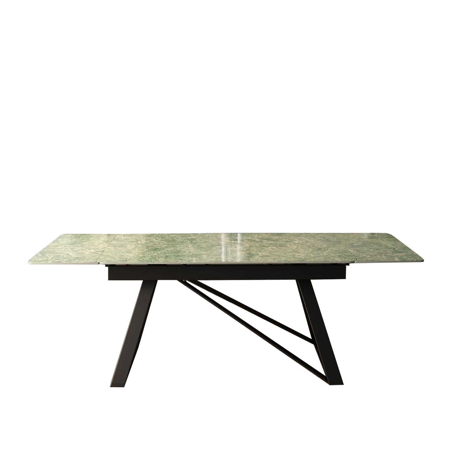 DS-23 .VICENZA TABLE GREEN WITH 6 BRUTUS GREEN CHAIR