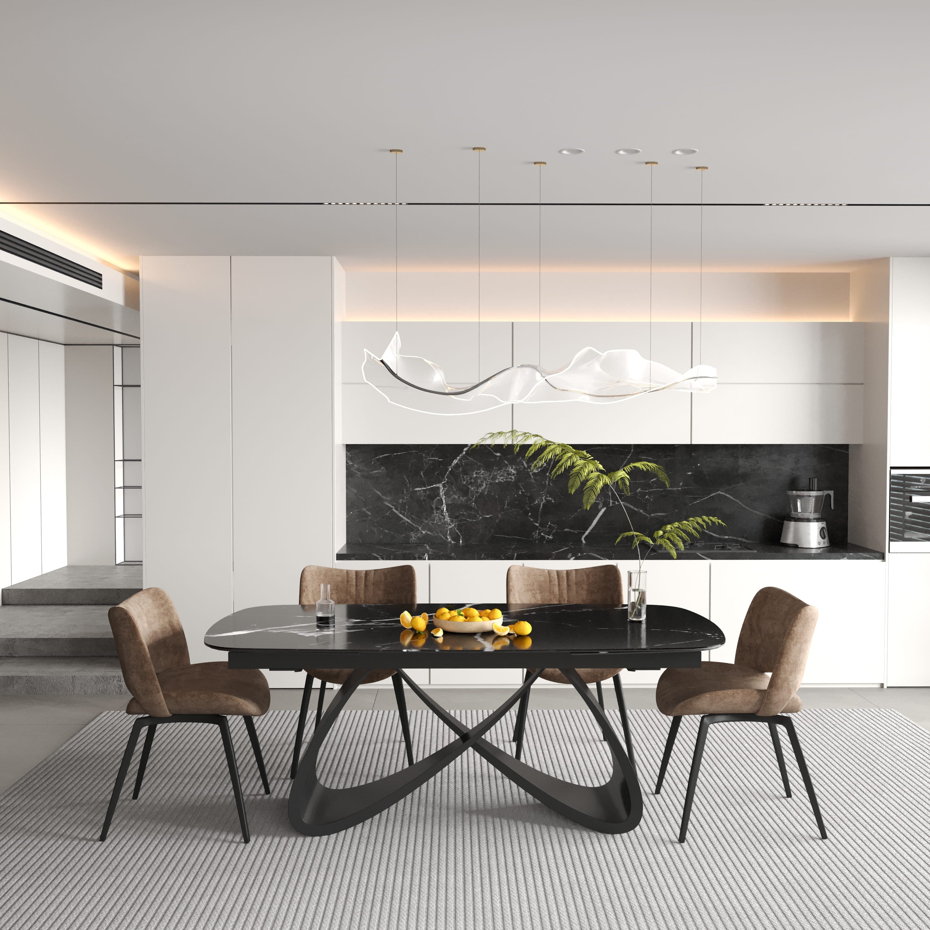 DT-9 .Kensington Extendable Dining Table