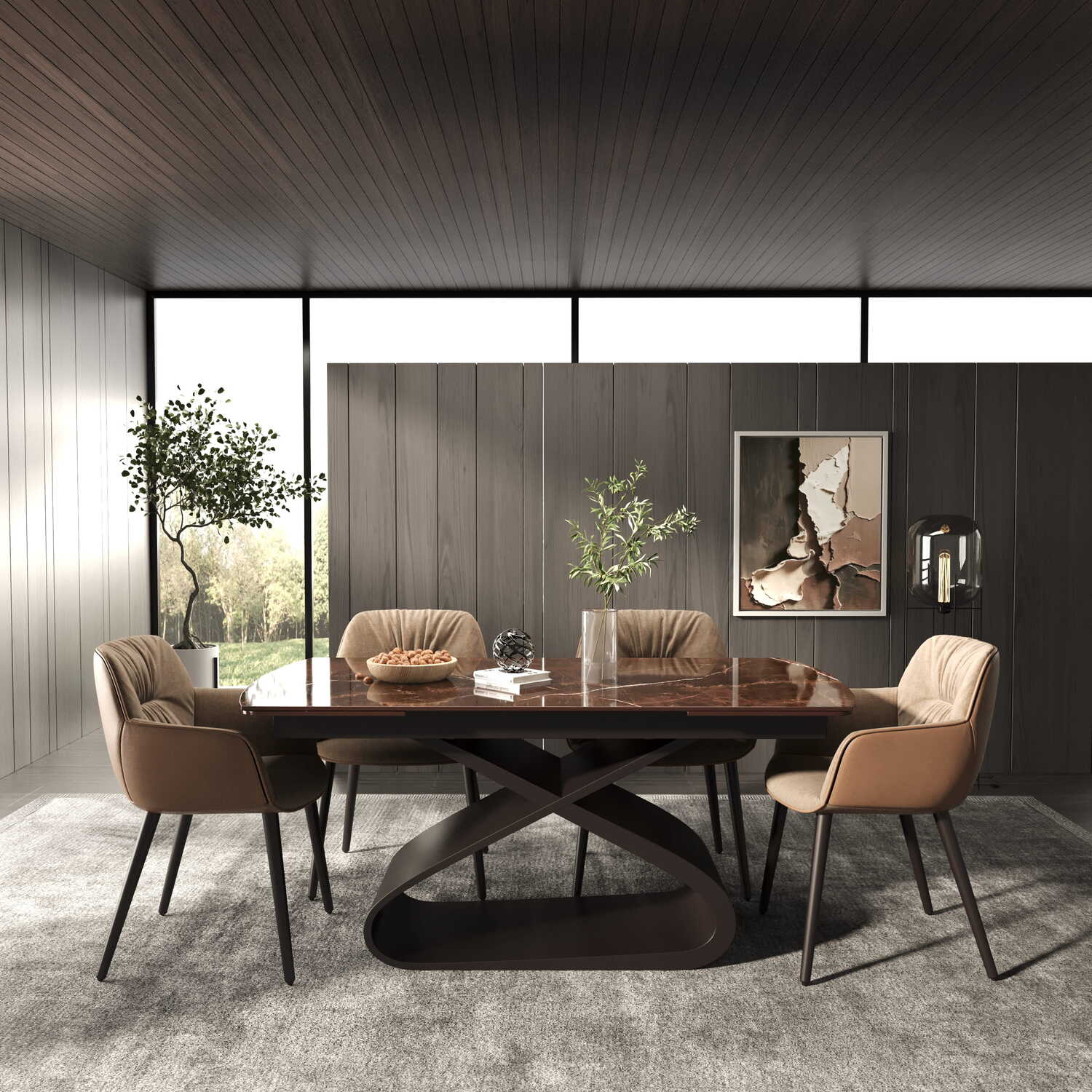 DT-6 .AURELIA WITH SCULPTURAL X BASE (2.4M)