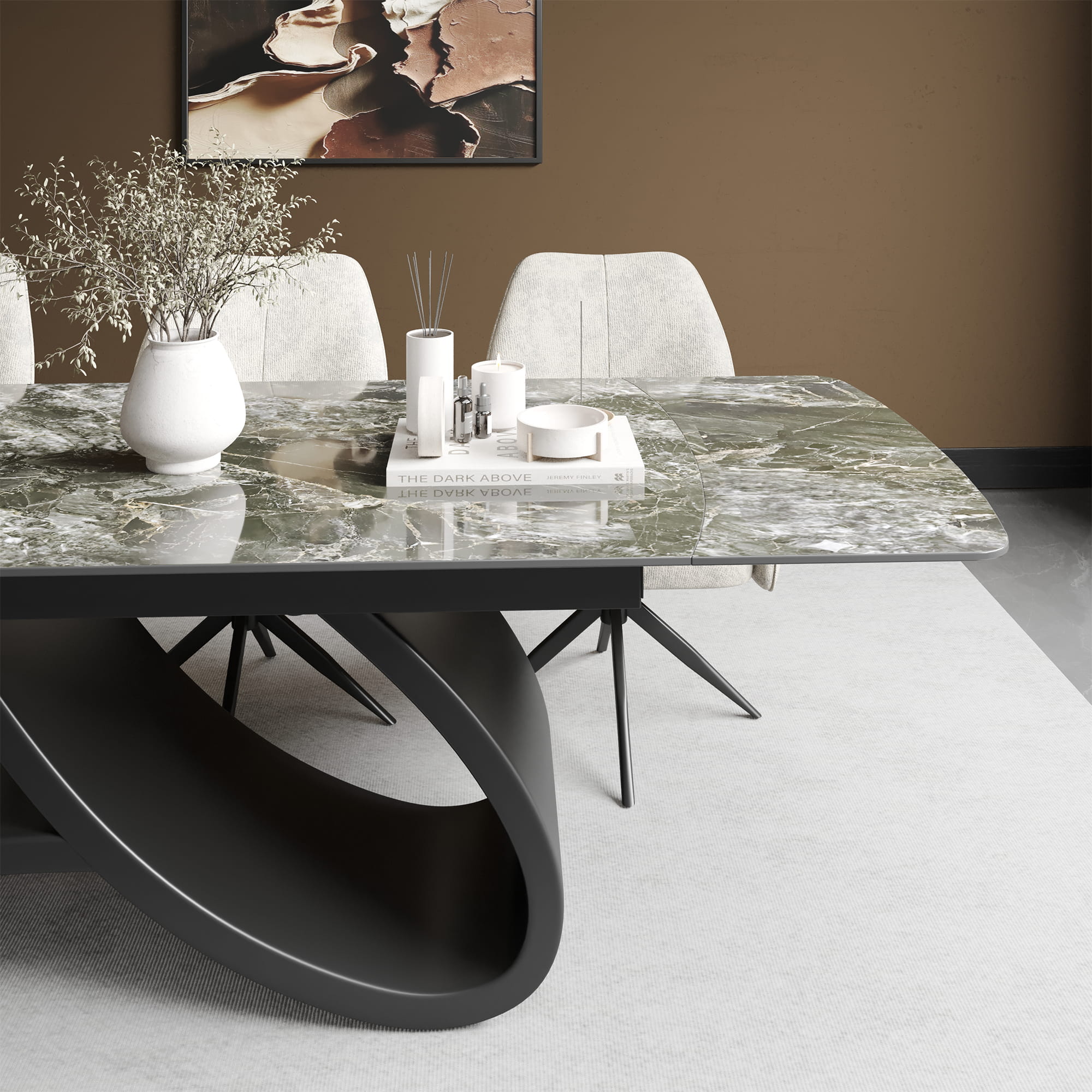 DS-36 .AURELIA WITH INFINITY BASE (2.4M) WITH 6 TULIP GREY CREAM