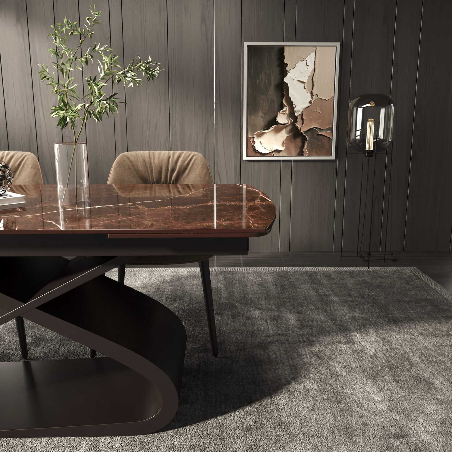 DT-6 .AURELIA WITH SCULPTURAL X BASE (2.4M)