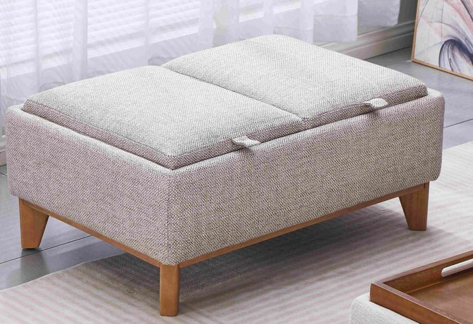 PARMA OTTOMAN COFFEE TABLE MOLTED BEIGE