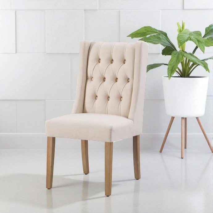 SAVONA BEECH WITH 6  BALBOA MINK DINING CHAIR