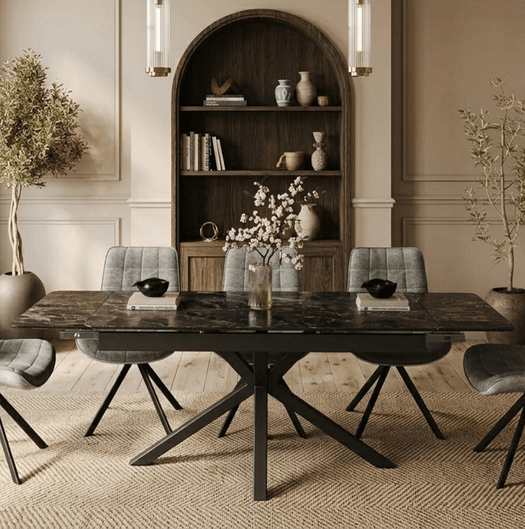DT-16 .SAVONA TABLE BLACK LARGE