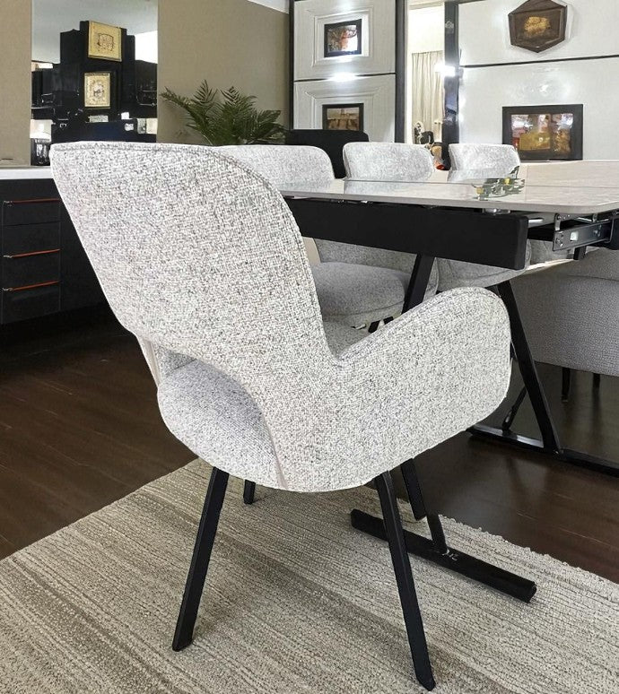 SORRENTO GREEN WITH 6 BRUTUS HEVRE 22 CHAIRS DINING SET