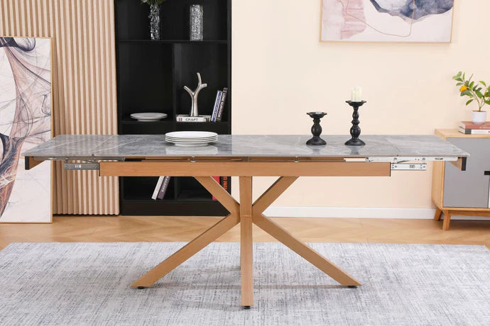 SAVONA BEECHWOOD DINING TABLE GREY