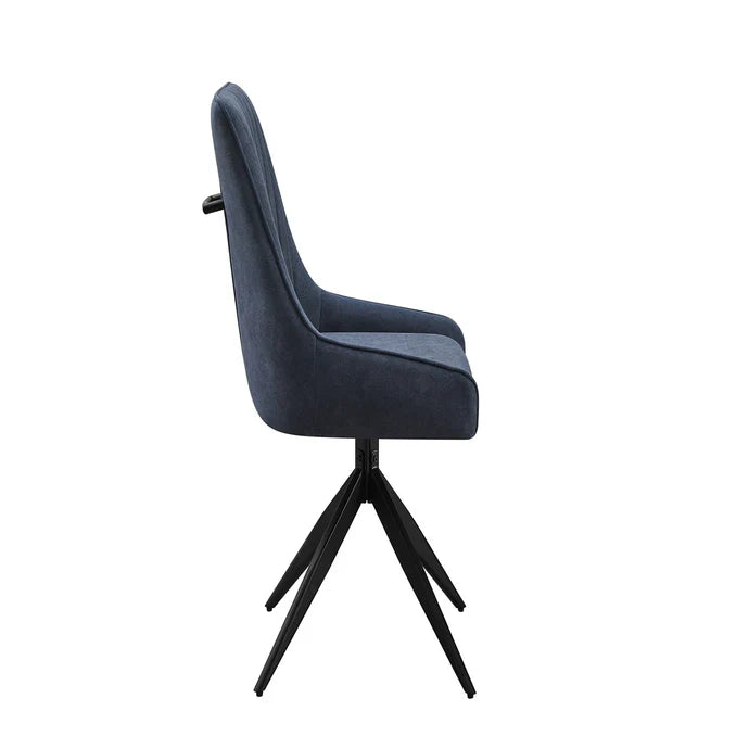 RUSSELL SPIN BLUE X2 DINING CHAIR