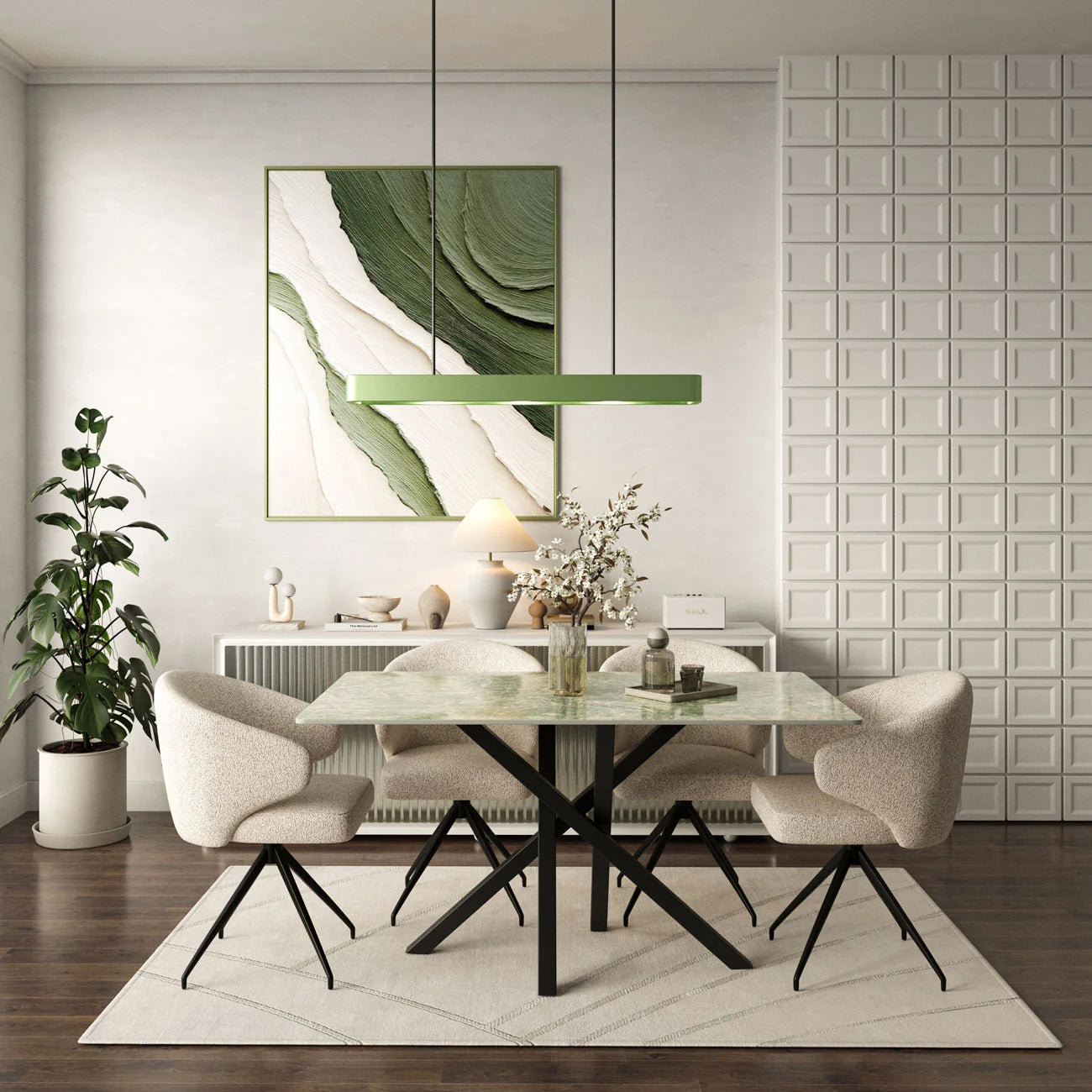 DT-21 .AREZZO DINING TABLE GREEN