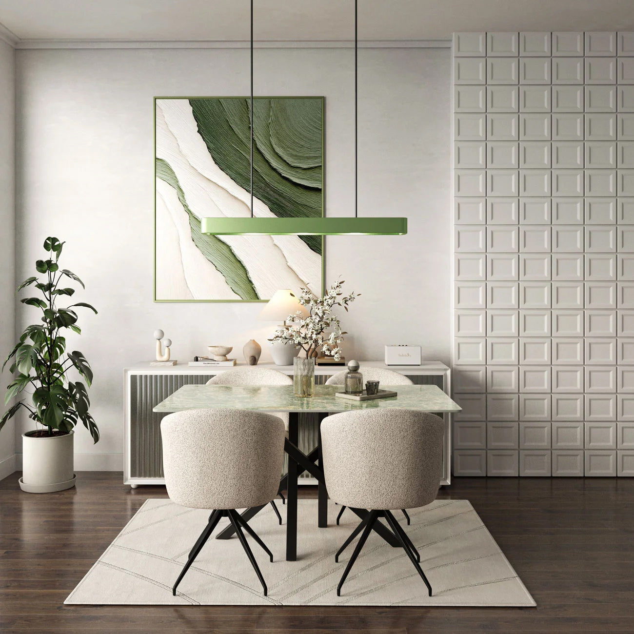 DT-21 .AREZZO DINING TABLE GREEN