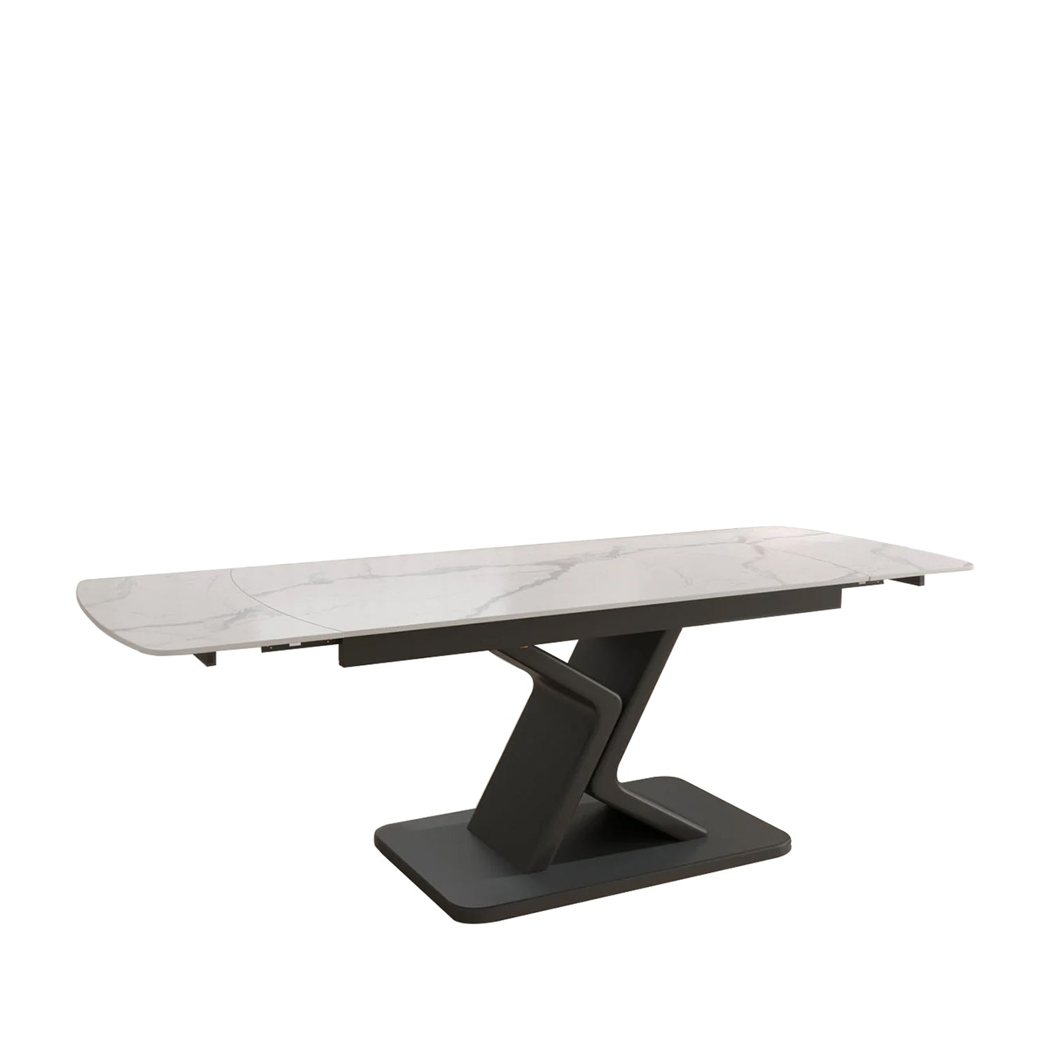 DS-24 .EMILIO TWIST WHITE  WITH 6 HARRISON LIGHT GREY CHAIR