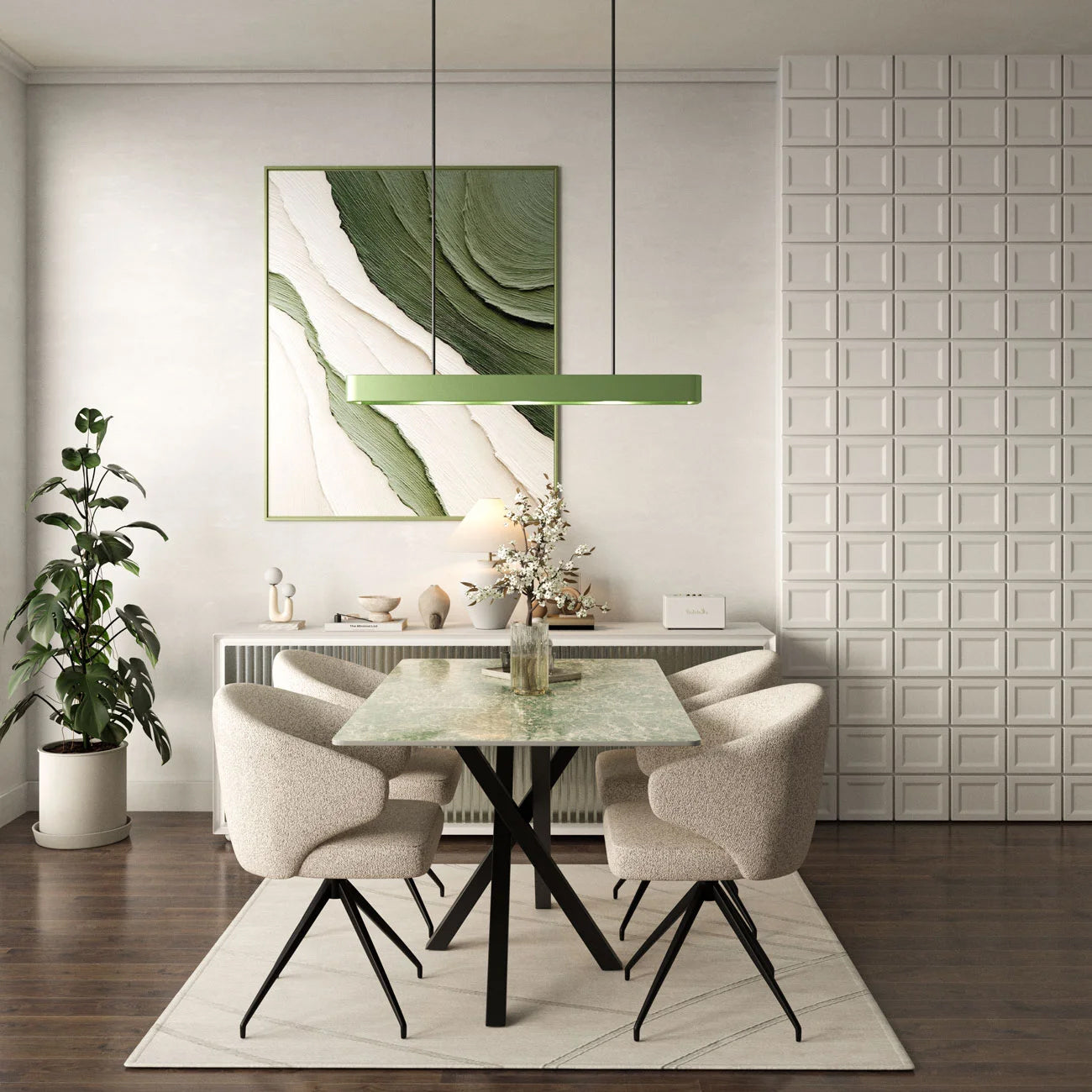 DT-21 .AREZZO DINING TABLE GREEN