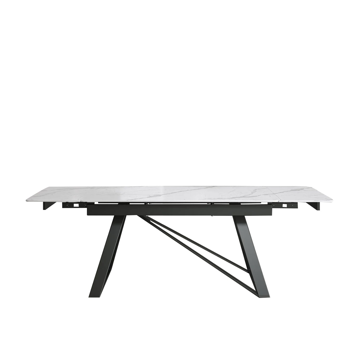 DS-21 .VICENZA TABLE WHITE WITH 6 LARKIN SPIN 2 TONE