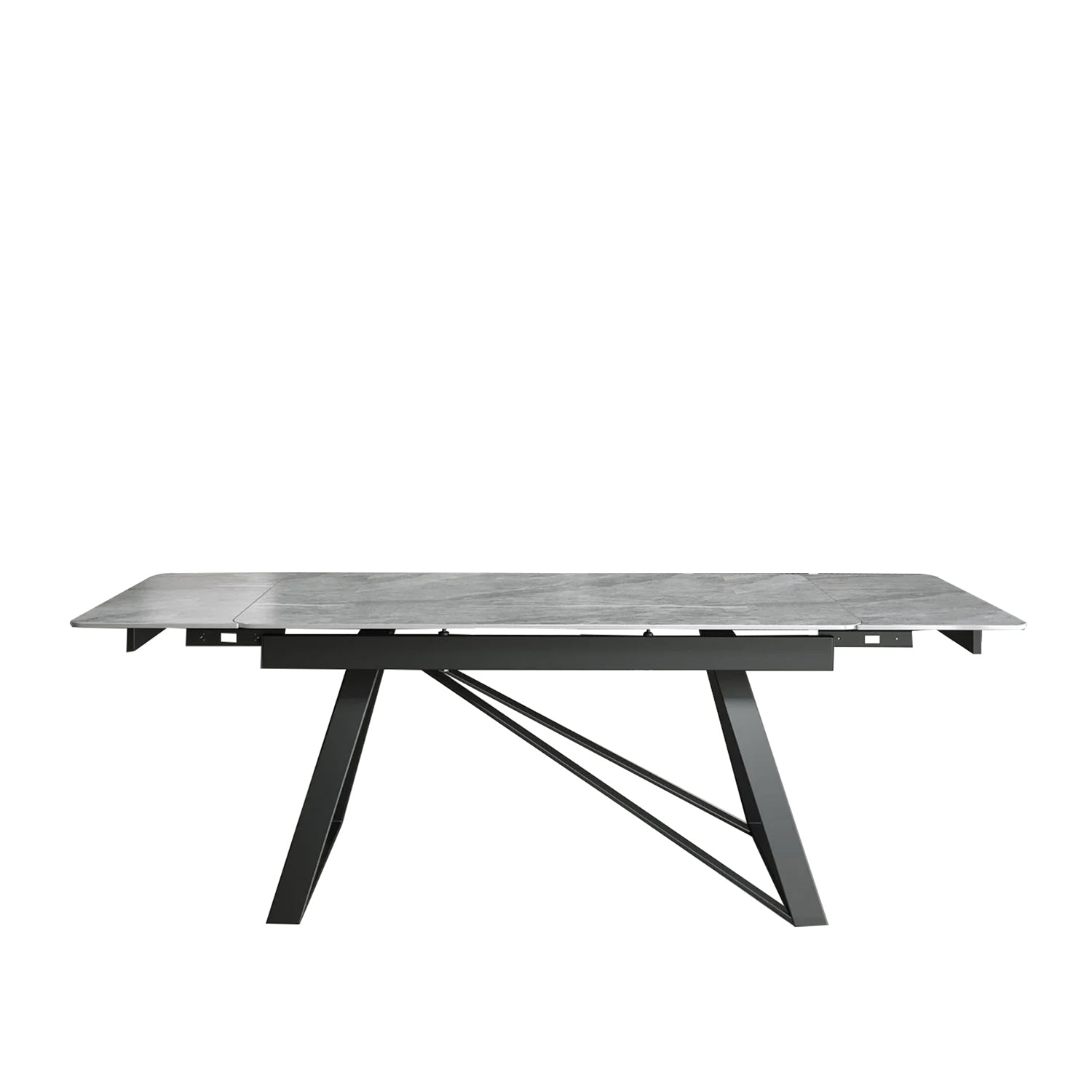 DS-22 .VICENZA TABLE WHITE WITH 6 LARKIN SPIN GREY