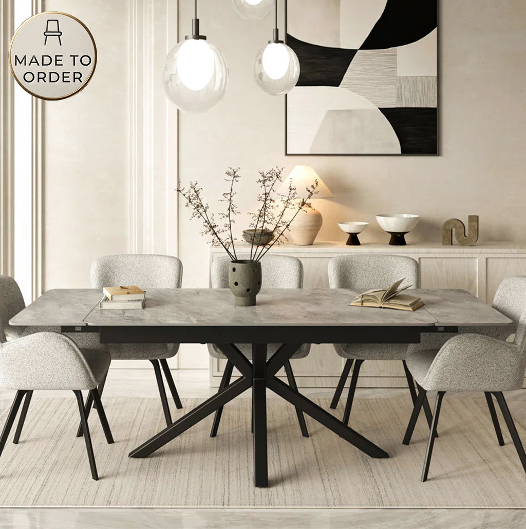 DT-18 .SAVONA TABLE GREY LARGE