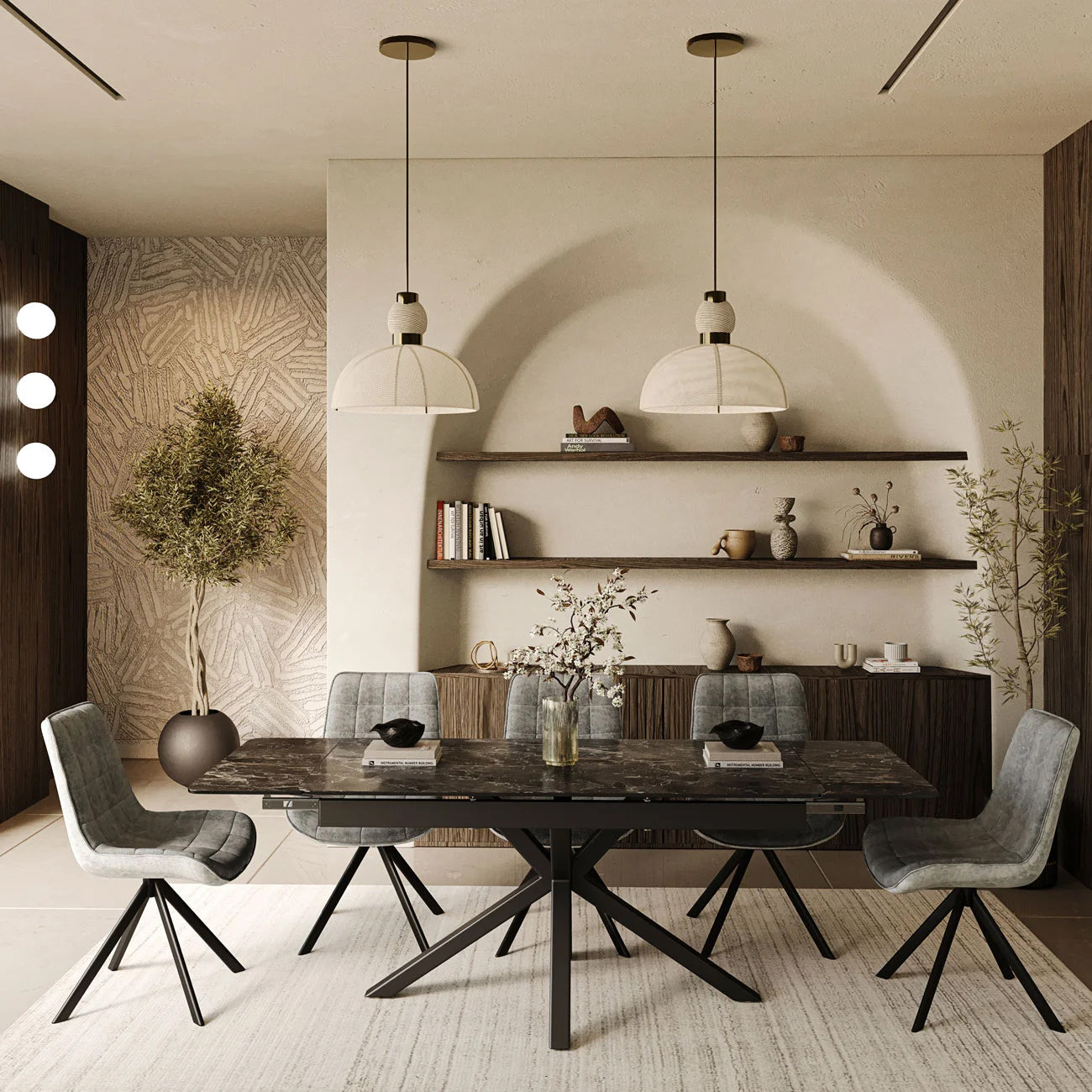 DT-16 .SAVONA TABLE BLACK LARGE