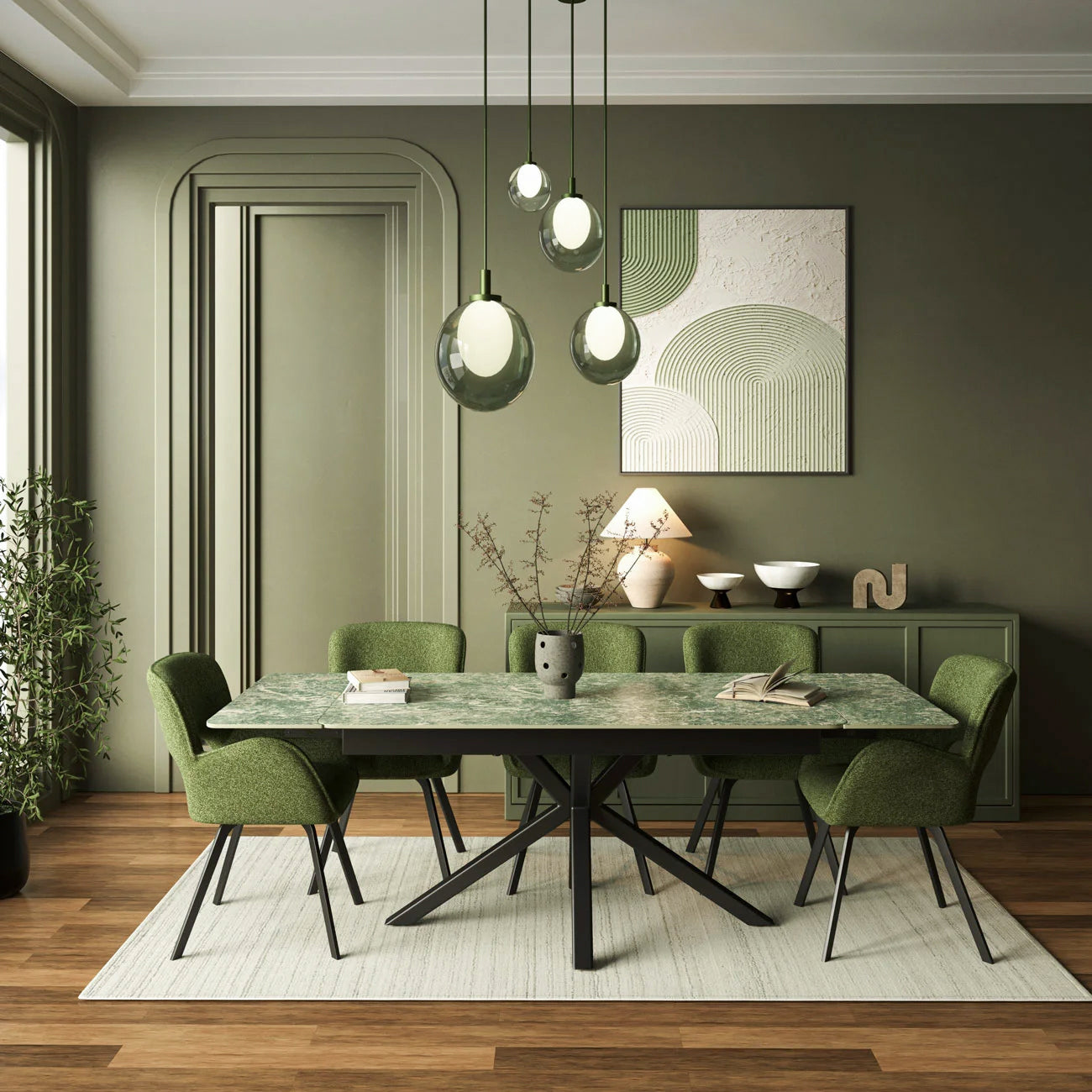 DT-17 .SAVONA TABLE GREEN LARGE