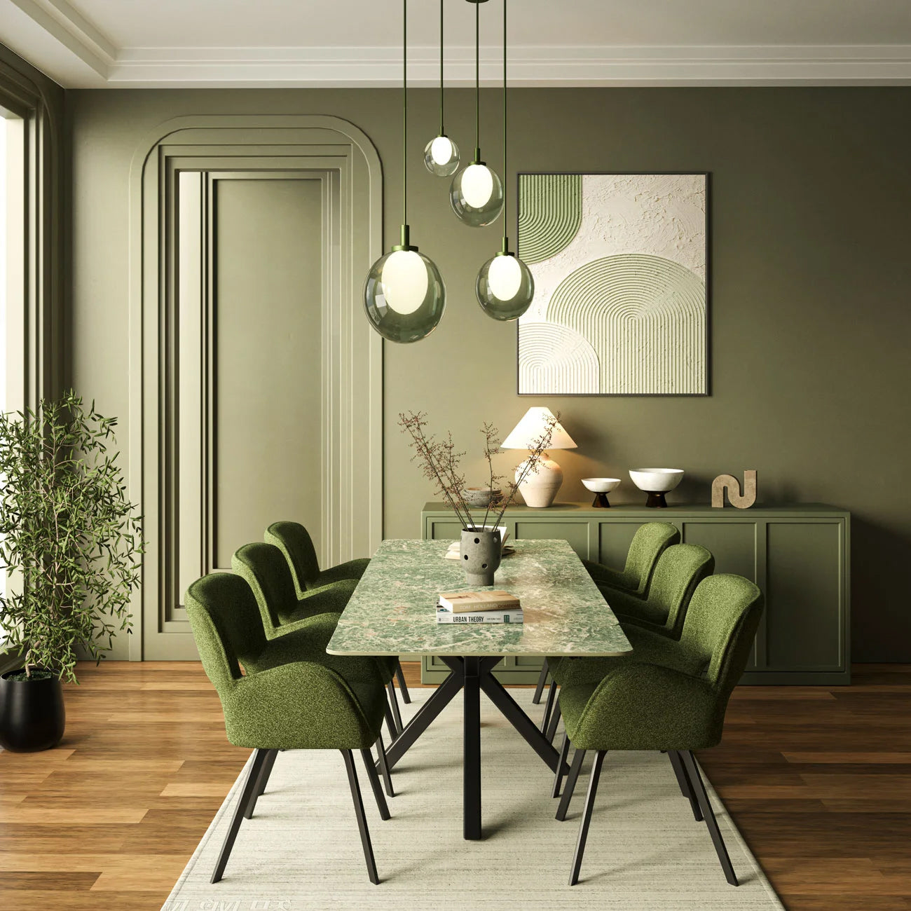 DT-17 .SAVONA TABLE GREEN LARGE